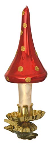 Jingle Bells Lauscha Christbaumschmuck Pilz Wichtel Champagner/rot 3 Stück von Jingle Bells Lauscha