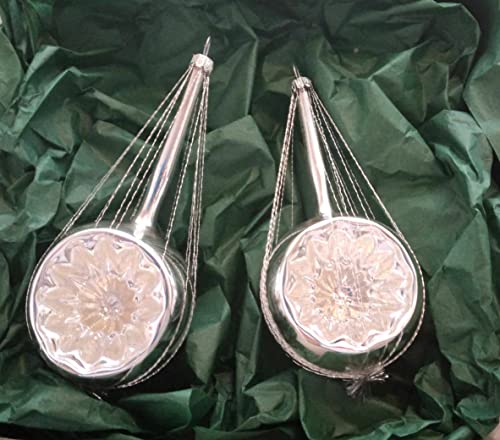 Jingle Bells Lauscha Christbaumschmuck Reflexkugel Nostalgie Silber 6cm von Jingle Bells Lauscha