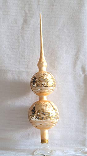 Jingle Bells Lauscha Christbaumspitze Golden Dreams mundgeblasen handbemalt Jingle Bells Lauscha Christbaumspitze Golden Dreams mundgeblasen handbemalt von Jingle Bells Lauscha