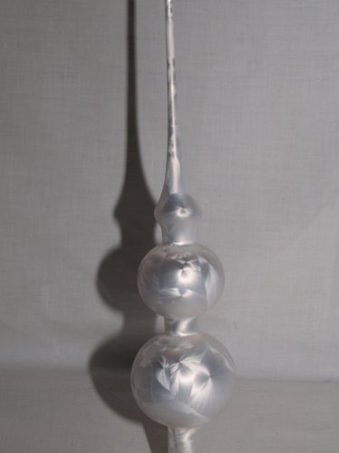 Jingle Bells Lauscha Christbaumspitze weiß Uni von Jingle Bells Lauscha