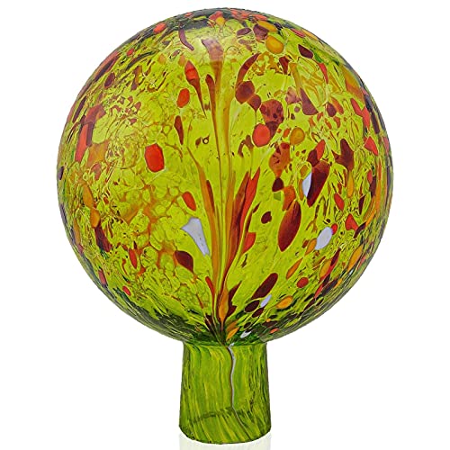 Jingle Bells Lauscha Gartenkugel zitronengelb mit Granulat 15cm im Durchmesser von Jingle Bells Lauscha