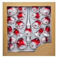 Spitzensortiment 21 Teilig Feuer und EIS von Jingle Bells Lauscha