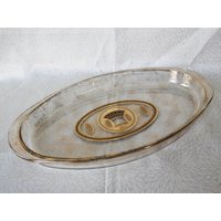 Vintage Culver "Festival" Pyrex Serviertablett 22 Kt Gold Hollywood Regency." Vintage Culver "Festival" Pyrex Serviertablett 22 Kt Gold Hollywood Regency." von JingleBeanFarm