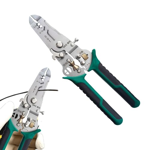 Abisolierzange und Crimpwerkzeug, Abisolierzange, Kabelabisolierzange, multifunktionales Kabel-Crimpwerkzeug, ergonomisches Kabelcrimpwerkzeug für von Jingmiger