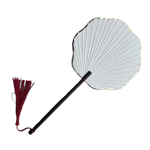Antiker Handfächer, chinesischer Handfächer | Dekorativer Ventilator blanko | Fächer aus Reispapier, Festivaldekoration, elegantes Aktivitätszubehör für Bastelarbeiten von Jingmiger