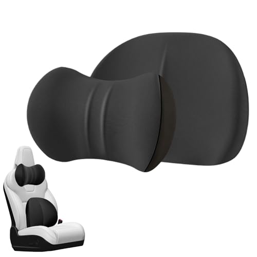 Auto Kopfstütze Kissen, Auto Lendenwirbelstütze Kissen - Auto Weichschaum Nackenstützkissen für Auto | Autositz-Kopfstütze Ergonomisches Autositzzubehör von Jingmiger