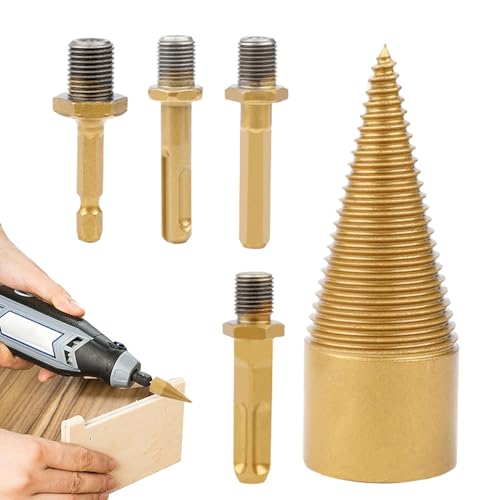 Brennholzbohrer, Brennholzspalter, Holzspalter, Holzspalter, robuster Bohrer, elektrischer Holzspalter, multifunktionaler und robuster Sechskant-Bohrer von Jingmiger