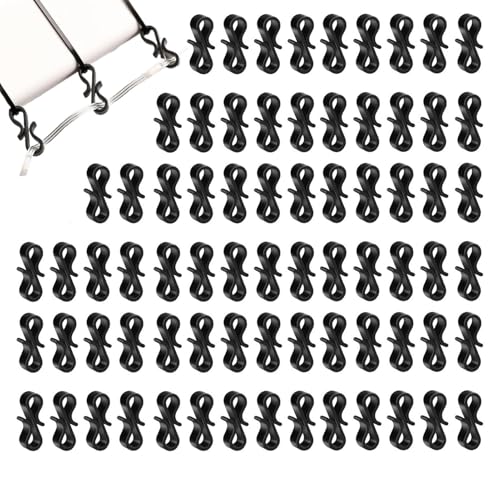Dachrinnenclips, Weihnachtslicht-Clips | S-förmige Urlaubslaternenhaken | 120er wetterfeste Clips zum Dekorieren von Outdoor-Seillichtern, Baumdekoration Dachrinnenclips, Weihnachtslicht-Clips | S-förmige Urlaubslaternenhaken | 120er wetterfeste Clips zum Dekorieren von Outdoor-Seillichtern, Baumdekoration von Jingmiger