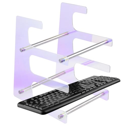 -Display aus Acryl, -Display aus Acryl | Regalhalterung für 3-stufige Tastaturen | Farbiger Tastaturständer, Acryl-Aufbewahrungsständer für 3 mechanische Tastaturen -Display aus Acryl, -Display aus Acryl | Regalhalterung für 3-stufige Tastaturen | Farbiger Tastaturständer, Acryl-Aufbewahrungsständer für 3 mechanische Tastaturen von Jingmiger