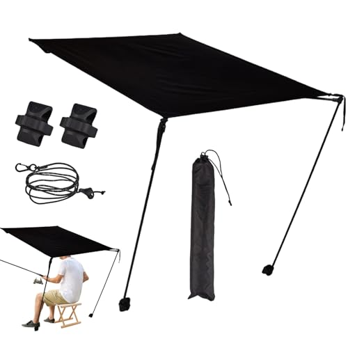 Folding Chair Canopy - Sportlich Tragbarer liegen Baldachin,Robustes Tragbares Sonnendach Schirm Für Lounge Erwachsene Reisen Angeln Terrasse Festivals Garten Outdoor Wandern Folding Chair Canopy - Sportlich Tragbarer liegen Baldachin,Robustes Tragbares Sonnendach Schirm Für Lounge Erwachsene Reisen Angeln Terrasse Festivals Garten Outdoor Wandern von Jingmiger