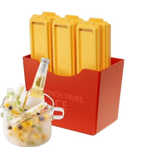 Frenries Frises Water Bottle Ice Maker – 6 x wiederverwendbare Gefrierschimmelform mit magnetischer Box für Flaschen von Jingmiger