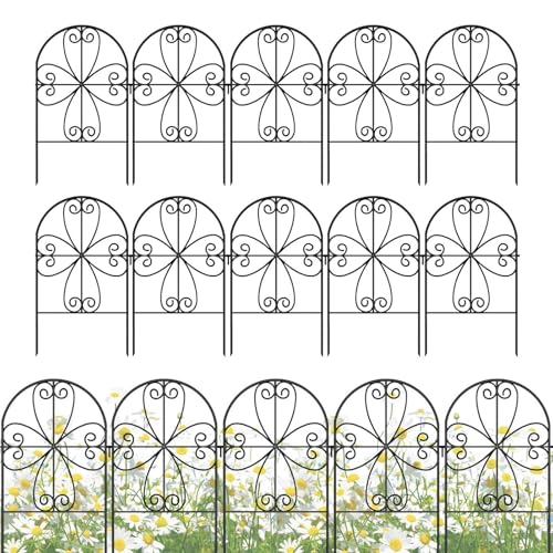 Gartenzaun - Robuster Metallzaun - 10x Zaunpaneele Für Kaninchen Haustiere Gartenschutz Terrasse Rasen Außendekoration Gartengestaltung Sichtschutz Gartenzaun - Robuster Metallzaun - 10x Zaunpaneele Für Kaninchen Haustiere Gartenschutz Terrasse Rasen Außendekoration Gartengestaltung Sichtschutz von Jingmiger