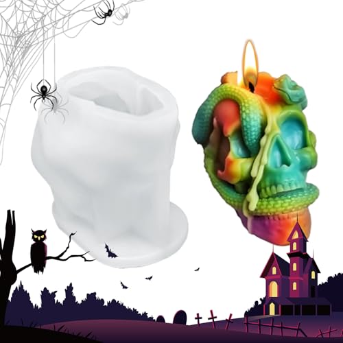 Halloween-Formen – Silikonform für Gips, Handwerksform, einfaches Herauslösen für Epoxidharz, Gips und Halloween-Projekte von Jingmiger