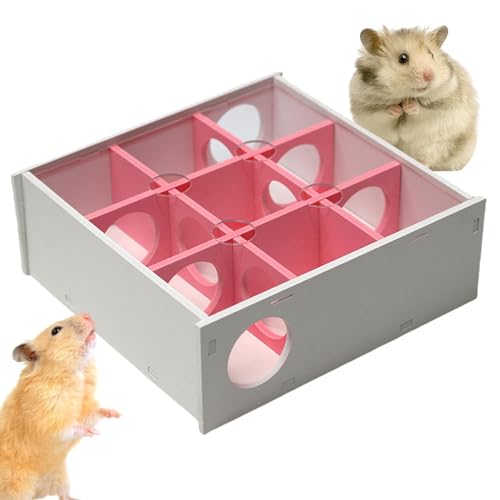Hamsterlabyrinth, Mehrkammer-Hamsterversteck | 9-Kammer-Labyrinth-Tunnel | Geräumiges Spielspielzeug für die Erkundung von Tunneln, praktische Mehrraum-Verstecke für kleine Rassen Hamsterlabyrinth, Mehrkammer-Hamsterversteck | 9-Kammer-Labyrinth-Tunnel | Geräumiges Spielspielzeug für die Erkundung von Tunneln, praktische Mehrraum-Verstecke für kleine Rassen von Jingmiger