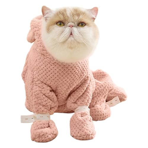 Hunde-Badekleid, Handtuchkleid für Hunde | Korallenvlies, schnell trocknendes Handtuch mit Reißverschluss-Design | Katzen-Bathkleider, Anim-Kostüme von Jingmiger