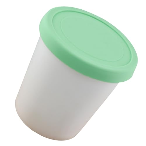 Jingmiger Eiscreme-Behälter, auslaufsicherer selbstgemachter Eiscreme-Aufbewahrungsbehälter, Gefrierbehälter mit Deckeln für , 1 Liter von Jingmiger