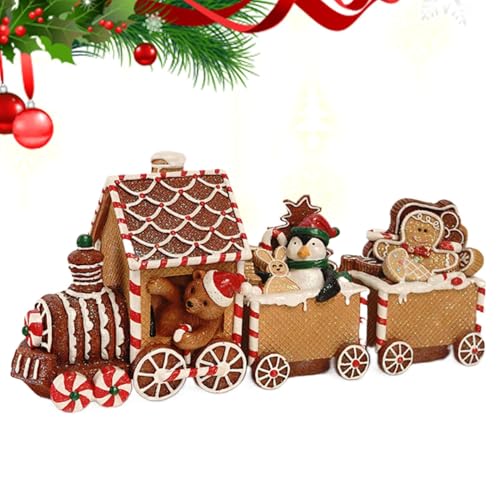 Jingmiger Gewürz-Zug, Weihnachtszug- – Dekoration für Gewürzzug aus Kunstharz, Weihnachtsdekoration, Weihnachtsdekoration aus Gewürzen für Familie, Freunde, Tisch, Bibliothek, Kamin. von Jingmiger