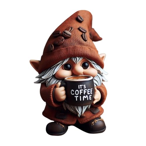 Jingmiger Kaffee-Zwerge, Heimdekoration, Kaffeebar Dekoration Zubehör, Sommer, schwedische Tomte, Zwergen-Dekoration mit Kaffee-Motiven und Küchendekor, Kunstharz-Statuen-Kollektion für Zuhause Jingmiger Kaffee-Zwerge, Heimdekoration, Kaffeebar Dekoration Zubehör, Sommer, schwedische Tomte, Zwergen-Dekoration mit Kaffee-Motiven und Küchendekor, Kunstharz-Statuen-Kollektion für Zuhause von Jingmiger