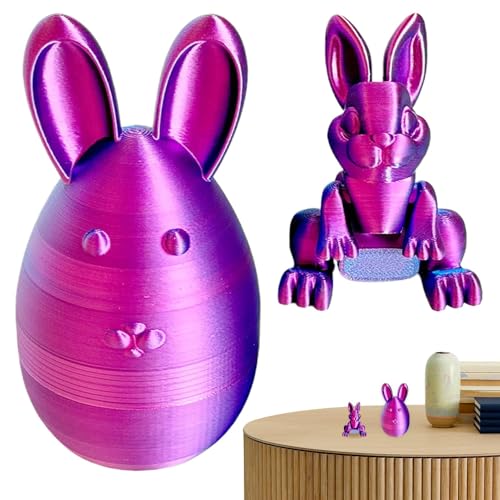 Jingmiger Kaninchenei-Spielzeug, Hasenornament aus Ei – buntes Schreibtisch-Ornament – niedliche Hasenstatue, Osterdekoration für Kamin, Wand, Büro Jingmiger Kaninchenei-Spielzeug, Hasenornament aus Ei – buntes Schreibtisch-Ornament – niedliche Hasenstatue, Osterdekoration für Kamin, Wand, Büro von Jingmiger
