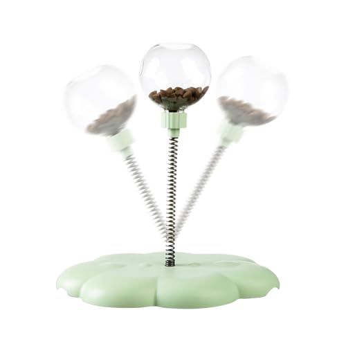 Jingmiger Leckerli Puzzle Spielzeug Für Katzen | Füttern Training Leckerli Spender,Kitten Spielball mit Verfolgungsfunktion - Für Innen- und Außenbereich zur Stimulation Training Bewegung von Jingmiger