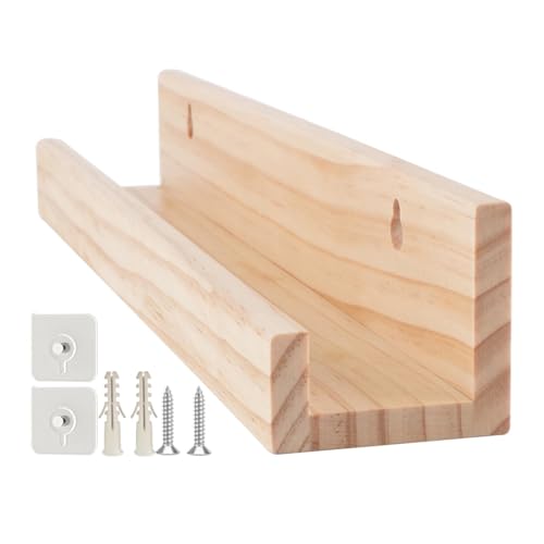 Jingmiger Plattenhalter, Wandhalterung für Schallplatten, schwimmendes für Arbeitszimmer, Wandhalter aus Holz, für Schallplattendisplays, schwimmende Regale von Jingmiger