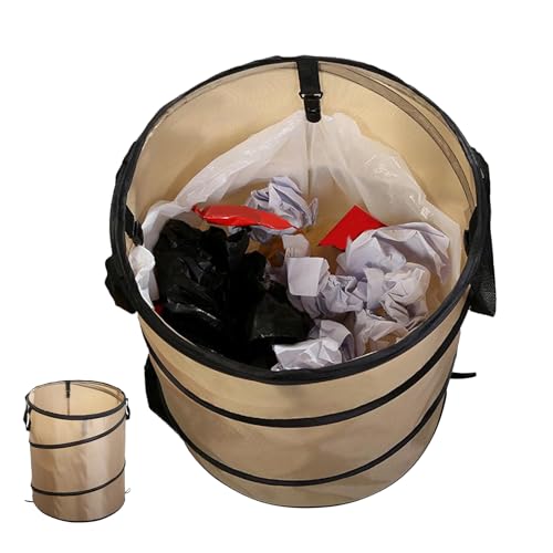 Jingmiger Robuster Outdoor Camping Mülleimer,Klappbarer Garteneimer | Tragbarer Müllbehälter Für Garten Wandern Picknick Überlebenstraining von Jingmiger