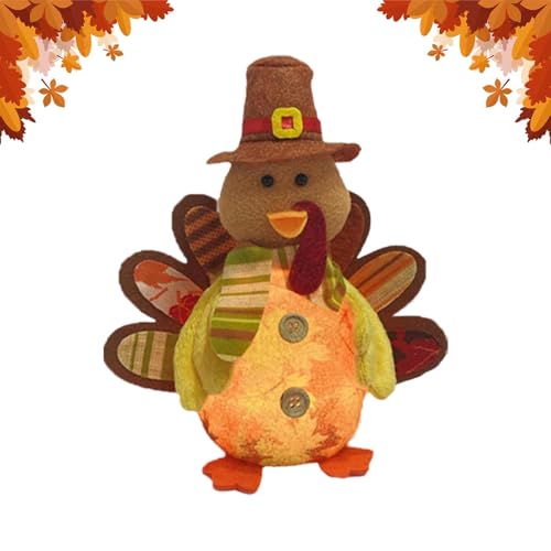 Jingmiger Türkei-Dekoration, Türkei-Tischdekoration | Innendekoration von Truthahn – glänzende Truthahn-Dekoration für Thanksgiving, Büro-Regal-Dekorationen für den Innenbereich von Jingmiger