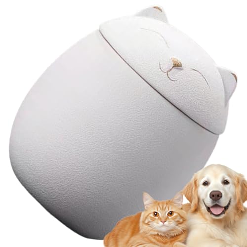 Jingmiger Urnen für Katzen, Gedenkurne aus Keramik für kleine Hunde | Gedenkzubehör für Haustiere, für, Tisch, Kamin oder Zeremonie von Jingmiger