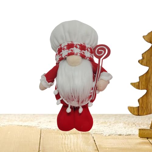 Jingmiger Weihnachtszwerge ohne Gesicht – Gnomes Figur Tischdekoration Winter saisonal | Weihnachtsdeko Gnome, Tischschmuck für Zuhause, festlich für Regal und Kamin von Jingmiger