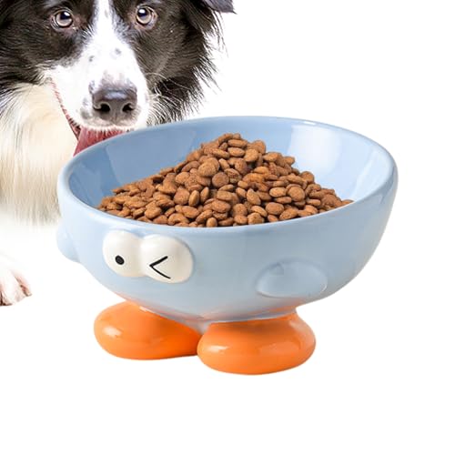 Keramik Wassernapf,Niedlicher Ausdruck Haustierfütterer - Erhöhte Futter- und Wasserschale | Für Welpen Kitten Küche Schlafzimmer Essbereich Keramik Wassernapf,Niedlicher Ausdruck Haustierfütterer - Erhöhte Futter- und Wasserschale | Für Welpen Kitten Küche Schlafzimmer Essbereich von Jingmiger