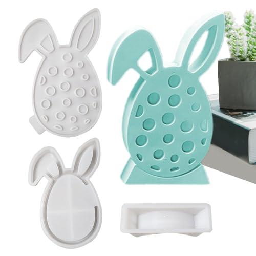 Kerzenhalter Formen für Epoxidharz, Kerzenhalter Silikonform für Windlicht - Osterhasen Ei Epoxidharz Formen | Silikonharz Formen für Harz Gips Zementbeton Kerzenhalter Formen für Epoxidharz, Kerzenhalter Silikonform für Windlicht - Osterhasen Ei Epoxidharz Formen | Silikonharz Formen für Harz Gips Zementbeton von Jingmiger