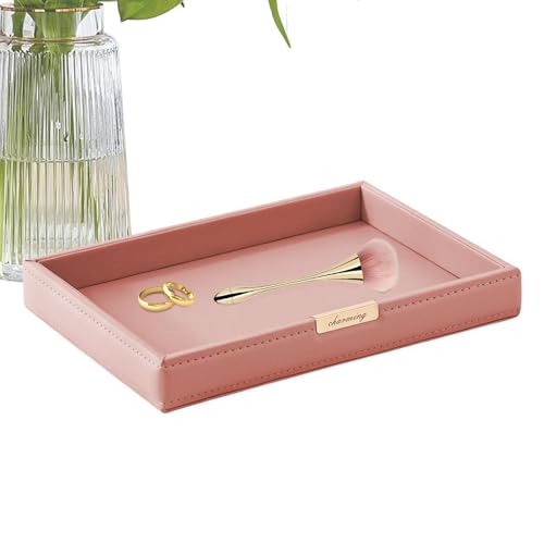 Kommodentablett, Parktablett für Männer - Elegantes Tote Tablett - Multifunktionale Nachttisch-Organizer, Tischschmuckhalter für Änderungen, Schlüssel, Telefon, von Jingmiger