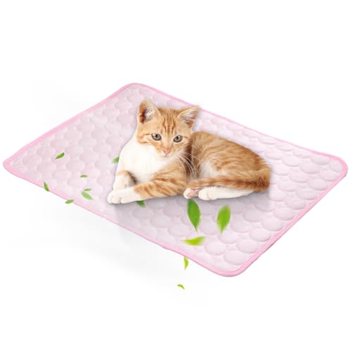 Kühlmatte für Haustiere, Kühlmatte für Hunde - Haustier-Sommerkühlmatte - Bequeme Schlafmatte, Sommer-Eispolster für Hunde und Katzen, Haustierbedarf für Käfig, Zwinger, Bett, Sofa Kühlmatte für Haustiere, Kühlmatte für Hunde - Haustier-Sommerkühlmatte - Bequeme Schlafmatte, Sommer-Eispolster für Hunde und Katzen, Haustierbedarf für Käfig, Zwinger, Bett, Sofa von Jingmiger