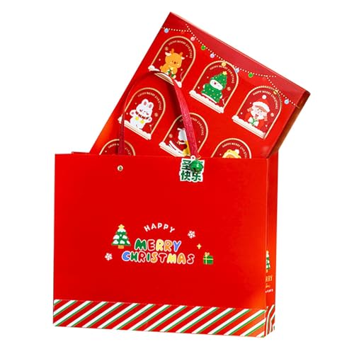 Leerer Adventskalender Countdown-Kalender, Advents-Countdown-Boxen, handwerkliche Weihnachtsbox mit 9-Tage-Countdown-Box | Schmuckkästchen und kleines Urlaubssüßigkeitsspielzeug von Jingmiger