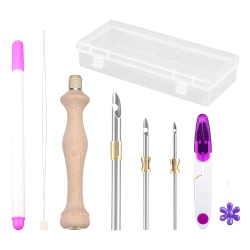 Nadelpunsch-Sets für Erwachsene, Punschnadel-Set für Anfänger | Verstellbares Nadelset, Stickwerkzeug-Set in der -Aufbewahrungsbox für Anfänger und Anfänger Nadelpunsch-Sets für Erwachsene, Punschnadel-Set für Anfänger | Verstellbares Nadelset, Stickwerkzeug-Set in der -Aufbewahrungsbox für Anfänger und Anfänger von Jingmiger