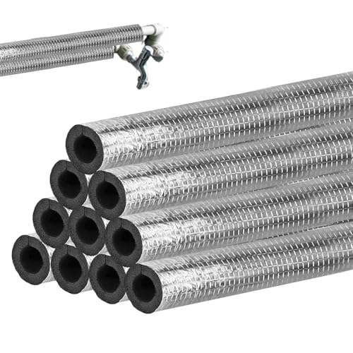 Outdoor Rohrisolierung stoff | 10 Stück Vorgeschlitzt Selbstklebend - Klimaanlage Rohrisolierung - Für Warmwasserbereiter Sprinkler Garten Hof Rasen Outdoor Rohrisolierung stoff | 10 Stück Vorgeschlitzt Selbstklebend - Klimaanlage Rohrisolierung - Für Warmwasserbereiter Sprinkler Garten Hof Rasen von Jingmiger