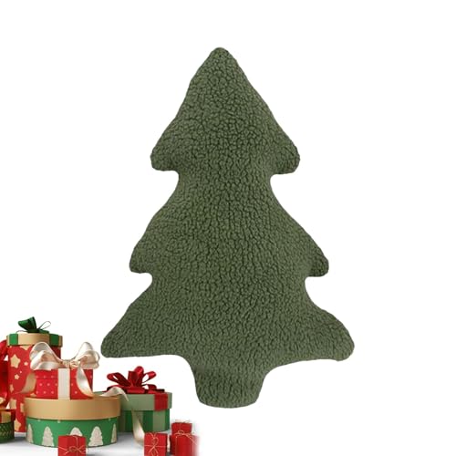 Plüsch-Weihnachtsbaumkissen, dekoratives Kissen in Form eines Weihnachtsbaums – Weihnachtskissen, Sofa-Dekoration zu Hause | Winterfest-Dekoration für Kissen von Jingmiger