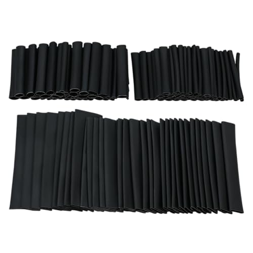 Schrumpfschlauch, 127 Stück, schwarz, elektrische Isolierung, Schrumpfschlauch, 12 Größen, elektrisches Isolierrohr-Set Schrumpfschlauch, 127 Stück, schwarz, elektrische Isolierung, Schrumpfschlauch, 12 Größen, elektrisches Isolierrohr-Set von Jingmiger
