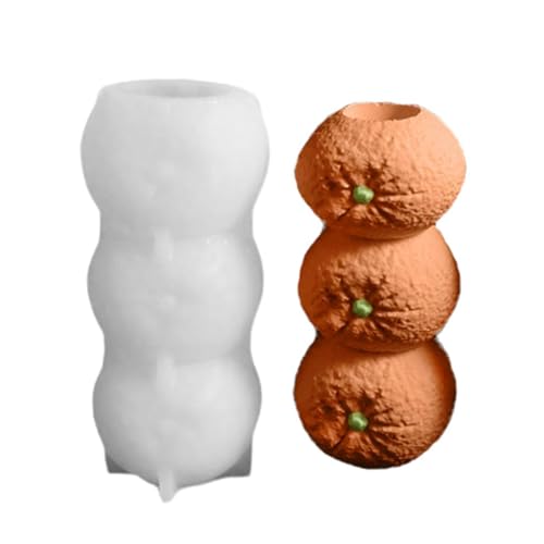 Silikonform für Früchte – Kerzenformen in Obstform, Werkzeuge zur Herstellung von Eisblöcken für Cupcake-Dekoration, Schokolade und Fondant mit wiederverwendbarer Form von Jingmiger