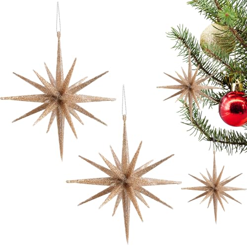 Sterne Deko Für Weihnachtsbaum, 2 Stücke Glitzer Weihnachtsbaum Sterne, Festliche Dekoration Für Schule Wohnung Einzelhandel Wohnzimmer Schlafzimmer Kleine Räume Sterne Deko Für Weihnachtsbaum, 2 Stücke Glitzer Weihnachtsbaum Sterne, Festliche Dekoration Für Schule Wohnung Einzelhandel Wohnzimmer Schlafzimmer Kleine Räume von Jingmiger