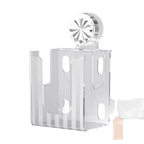 Toilettenpapierhalter für Badezimmer | Feuchttuchhalter für Badezimmer – Küchenpapierspender wiederaufladbar mit Saugnapf rutschfest für Toilette, Wickeltisch, gekocht von Jingmiger
