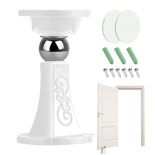 Türstopper, Türstopper am Boden oder an der Wand befestigt, Türstopper ohne Bohren für die Unterseite der Tür, Türhalterung, um die Tür offen zu halten, Türstopper für Terrasse, Innen von Jingmiger