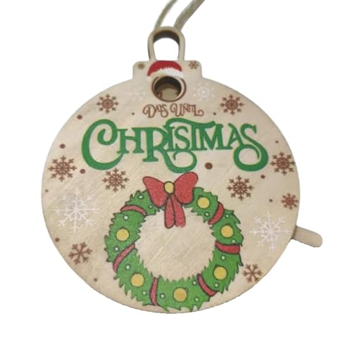 Weihnachtsornamente, Countdown für Weihnachtsornament – Weihnachts-Adventskalender-Schild-Ornamente, Holz-Weihnachtsbaum-Ornamente für das Wohnzimmer im Schlafzimmer Weihnachtsornamente, Countdown für Weihnachtsornament – Weihnachts-Adventskalender-Schild-Ornamente, Holz-Weihnachtsbaum-Ornamente für das Wohnzimmer im Schlafzimmer von Jingmiger