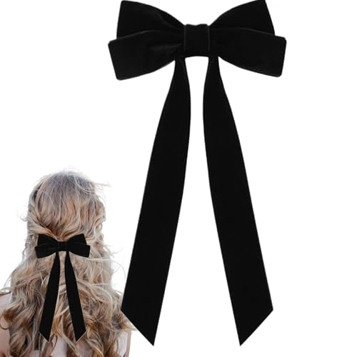 Weihnachtsschleife für Baum, Weihnachtsschleife aus Samt – Hochzeit Innendekoration, doppellagig, Weihnachtsdekoration, Schleifen aus Samt für Weihnachtsbaum, modisch für Girls von Jingmiger