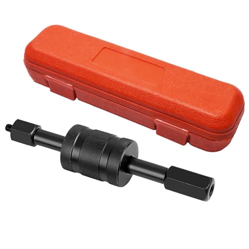 Werkzeug zum Entfernen von Einspritzdüsen, Einspritzdüsenabzieher mit Gleithammer, robuster Abzieher aus Karbonstahl für Reparatur und Montage im Auto von Jingmiger