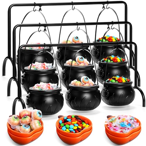 Jingmore 9 Stück Halloween-Party-Dekorationen, 3 Keramik-Hexenkessel, 6 Stück 170 ml Keramik-Schalen, Kürbisförmige Teller für Halloween, Zuhause, Küche, Servieren, Dip-Sauce, Gewürze und Snacks Jingmore 9 Stück Halloween-Party-Dekorationen, 3 Keramik-Hexenkessel, 6 Stück 170 ml Keramik-Schalen, Kürbisförmige Teller für Halloween, Zuhause, Küche, Servieren, Dip-Sauce, Gewürze und Snacks von Jingmore