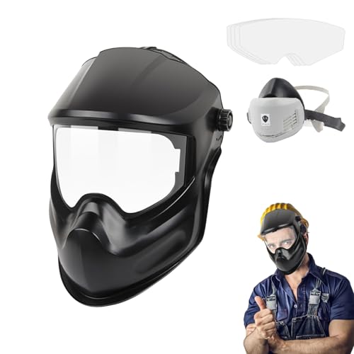 Jingyash Automatischer Schweißhelm | Stoßfeste Schweißhaube | Staubdichte Schutzmaske Mit Großem Sichtfeld Für ARC MIG TIG Schweißen Industrie Bauwesen Jingyash Automatischer Schweißhelm | Stoßfeste Schweißhaube | Staubdichte Schutzmaske Mit Großem Sichtfeld Für ARC MIG TIG Schweißen Industrie Bauwesen von Jingyash