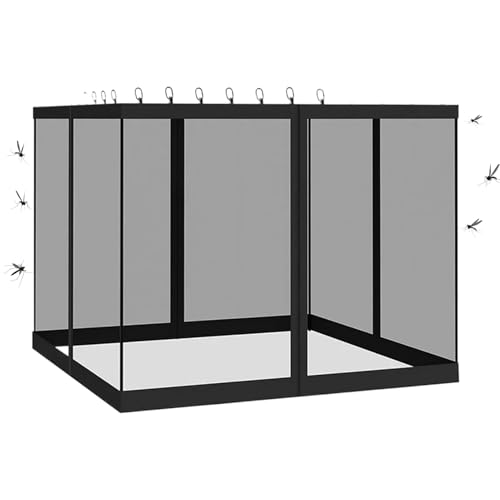 Jingyash Gazebosichtschutz | 4 Stück Belüftungs Pergola Sonnenschutz Abdeckung,UV-beständige 3x3M Markise Für Garten Zelt Hundezwinger Terrasse von Jingyash