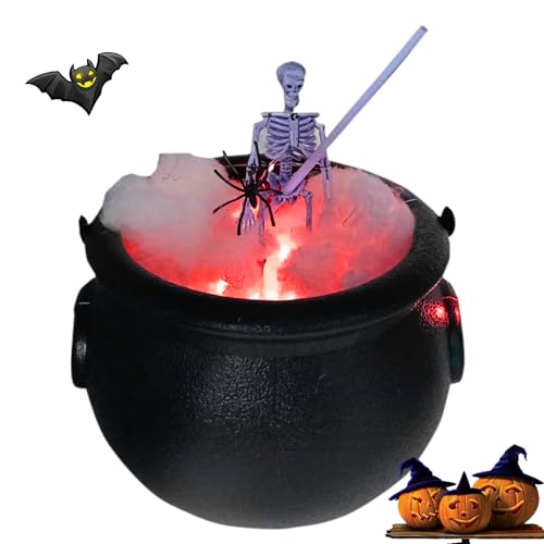 Jingyash Halloween- – Halloween-Dekorationen für den Außenbereich mit Skelett und Lichtern | Festliche Schwarze Hexenschale für Heimdekoration, Eingang, Hof, Küchentisch Jingyash Halloween- – Halloween-Dekorationen für den Außenbereich mit Skelett und Lichtern | Festliche Schwarze Hexenschale für Heimdekoration, Eingang, Hof, Küchentisch von Jingyash