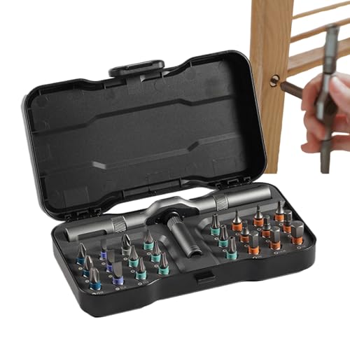 Jingyash Ratschen Schraubendreher Set | Magnet Schraubendreher Set | Kompaktes T-Griff Reparaturset Mit Bits Für Elektronik, Autowartung, Haushaltsgeräte Und Computer Jingyash Ratschen Schraubendreher Set | Magnet Schraubendreher Set | Kompaktes T-Griff Reparaturset Mit Bits Für Elektronik, Autowartung, Haushaltsgeräte Und Computer von Jingyash